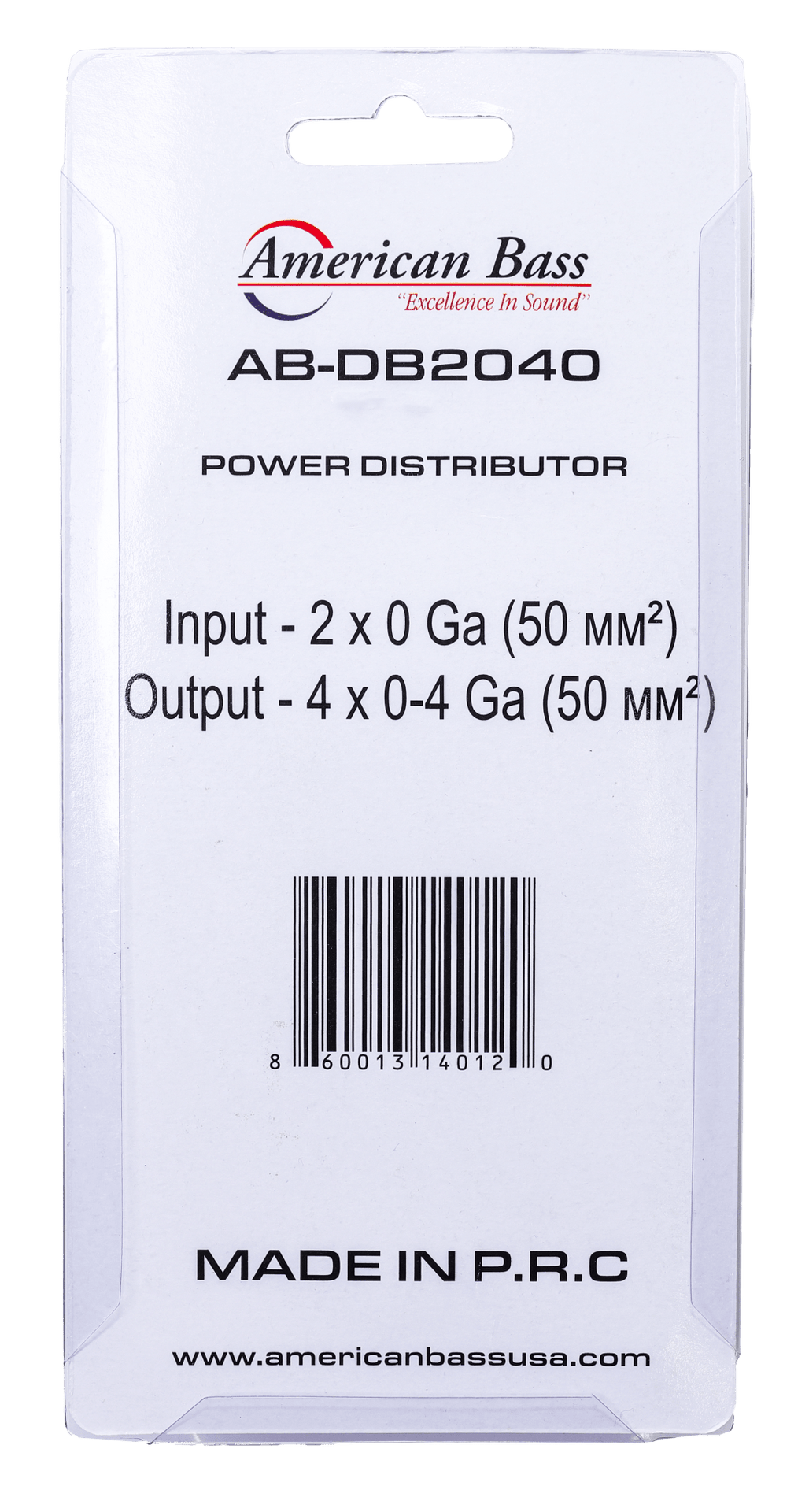 American Bass AB - DB2040 — 0 Gauge Power Distribution Block - American Bass Audio