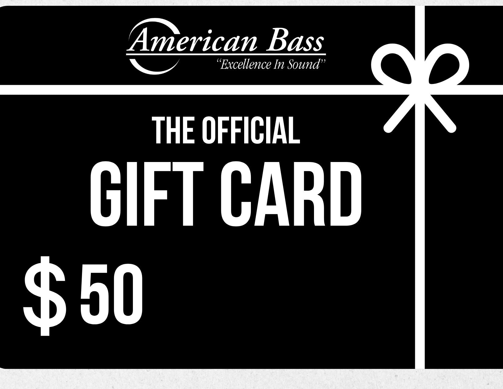 American Bass Audio Gift Card - American Bass Audio