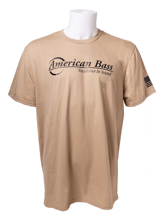 American Bass T-Shirt (Desert Sand) - American Bass Audio