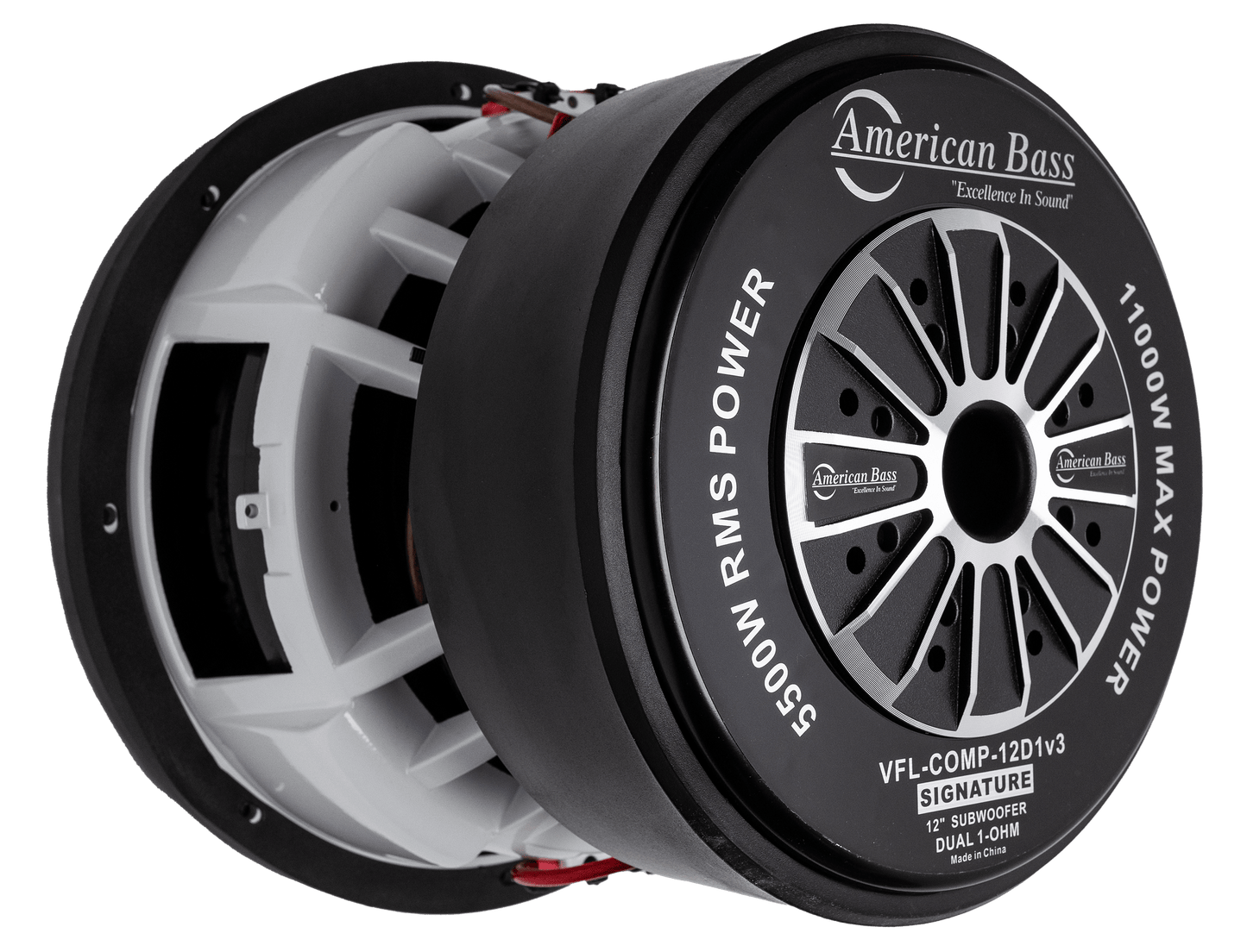 Power Pack: 2 VFL Comp Signature 12 Subwoofers + Godfather Comp 11D Amplifier - American Bass Audio