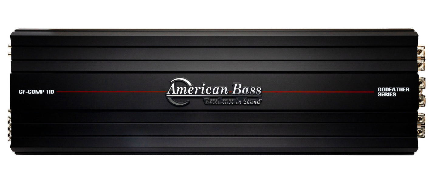 Power Pack: 2 XMAXXX Monster 15” Subwoofers + Godfather Comp 11D Amplifier - American Bass Audio