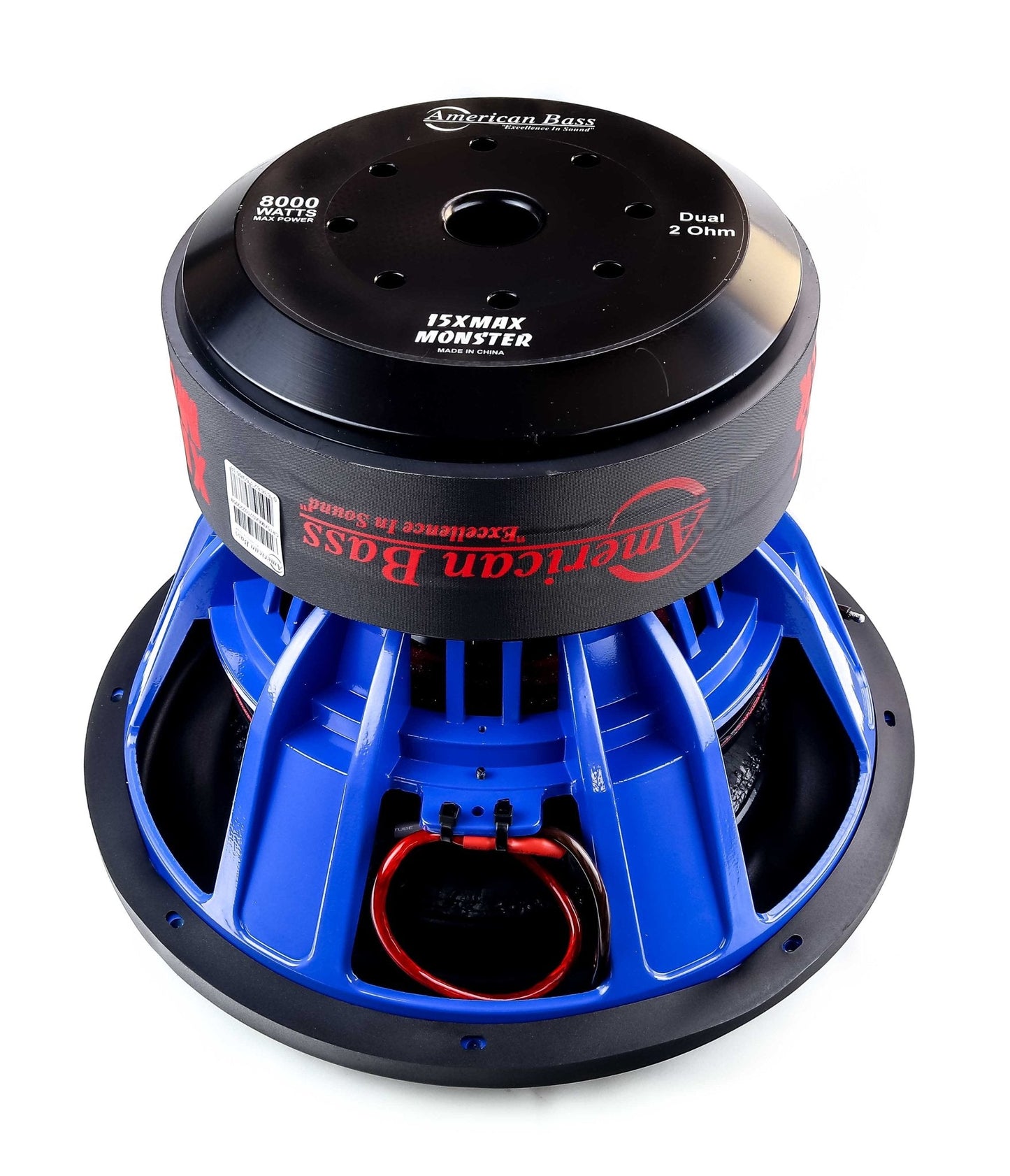 Power Pack: 2 XMAXXX Monster 15” Subwoofers + Godfather Comp 11D Amplifier - American Bass Audio