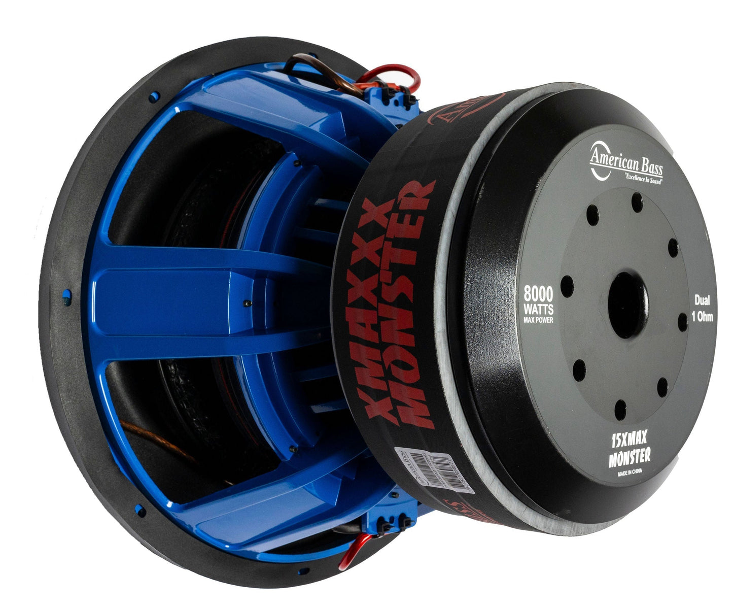 Power Pack: 2 XMAXXX Monster 15” Subwoofers + Godfather Comp 11D Amplifier - American Bass Audio