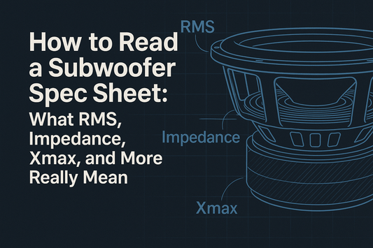How to Read a Subwoofer Spec Sheet: What RMS, Impedance, Xmax, and More Really Mean - American Bass Audio