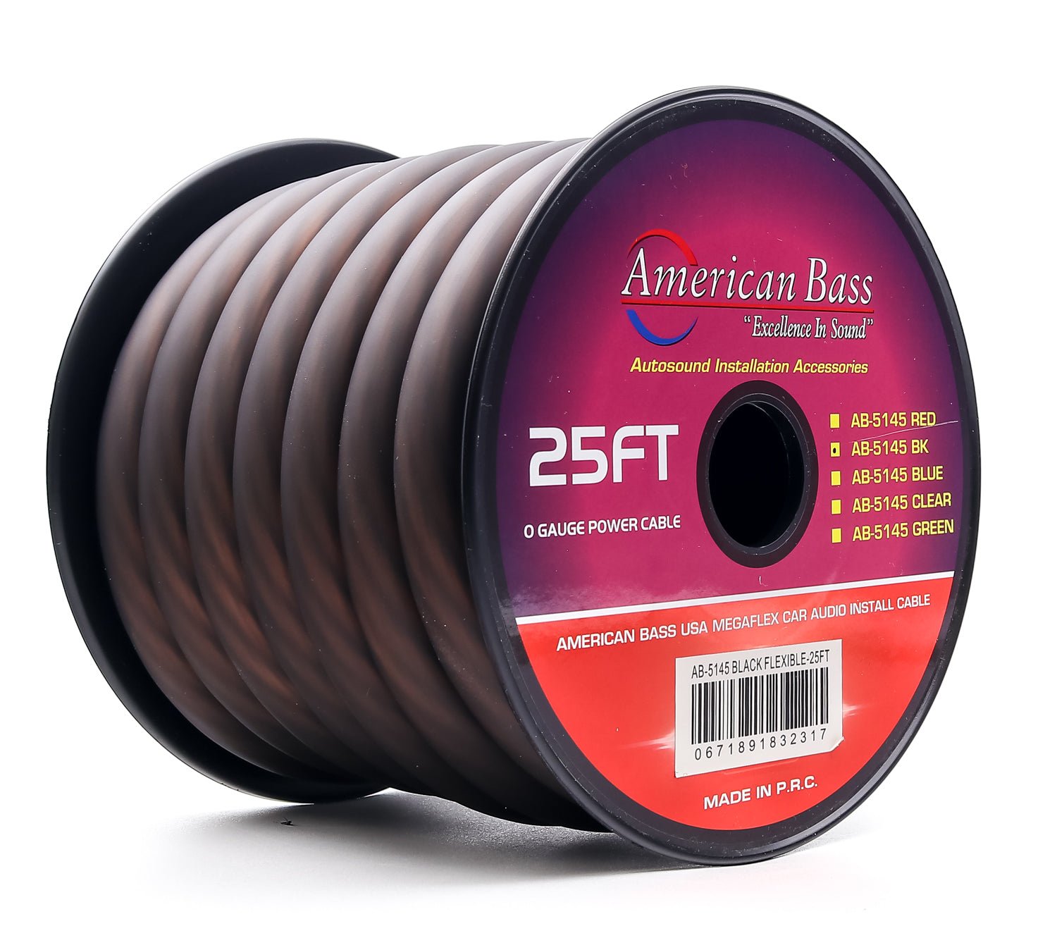 1/0 Gauge Mega Flex Power Cable 25/50ft Roll - American Bass Audio