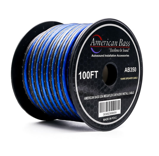 10 Gauge Megaflex Speaker Wire 100ft Spool - American Bass Audio