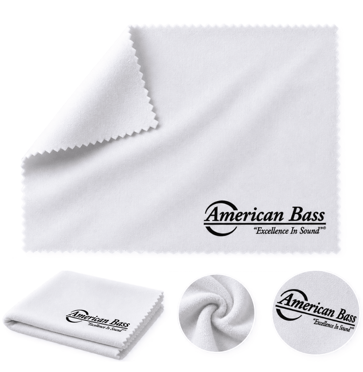 American Bass Multipurpose Cleaning Cloth - 8" x 8" - American Bass Audio