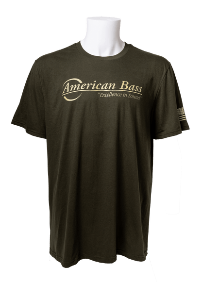 American Bass T-Shirt (Cameo Green) - American Bass Audio