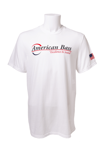 American Bass T-Shirt (White) - American Bass Audio