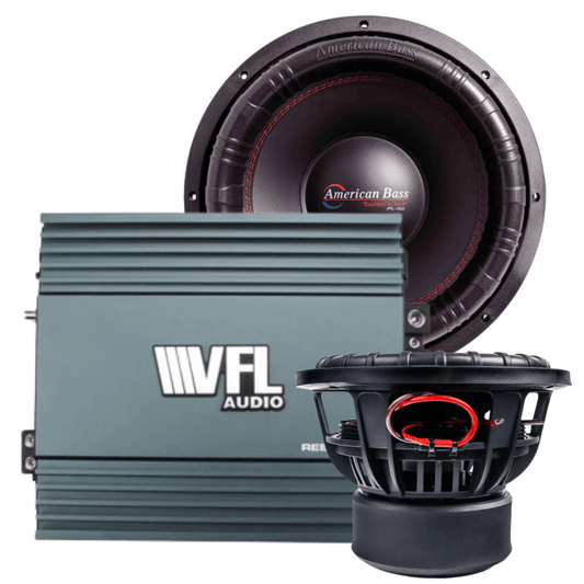 Big Bass Bundle — 2x XFL 15" Subwoofer + VFL REBEL-5000.1 Amplifier - American Bass Audio