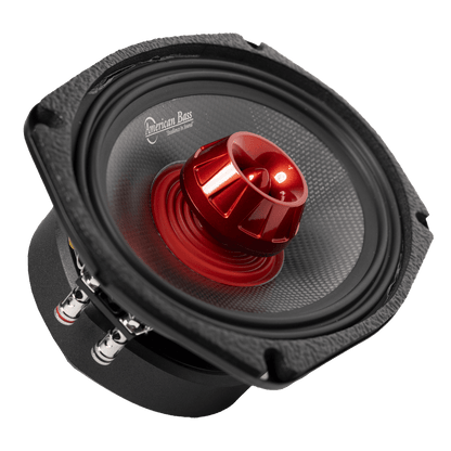 Biker Rebel Bundle — 2x Biker 6x9" Midrange + VFL Rebel REBEL-900.4 Amplifier - American Bass Audio