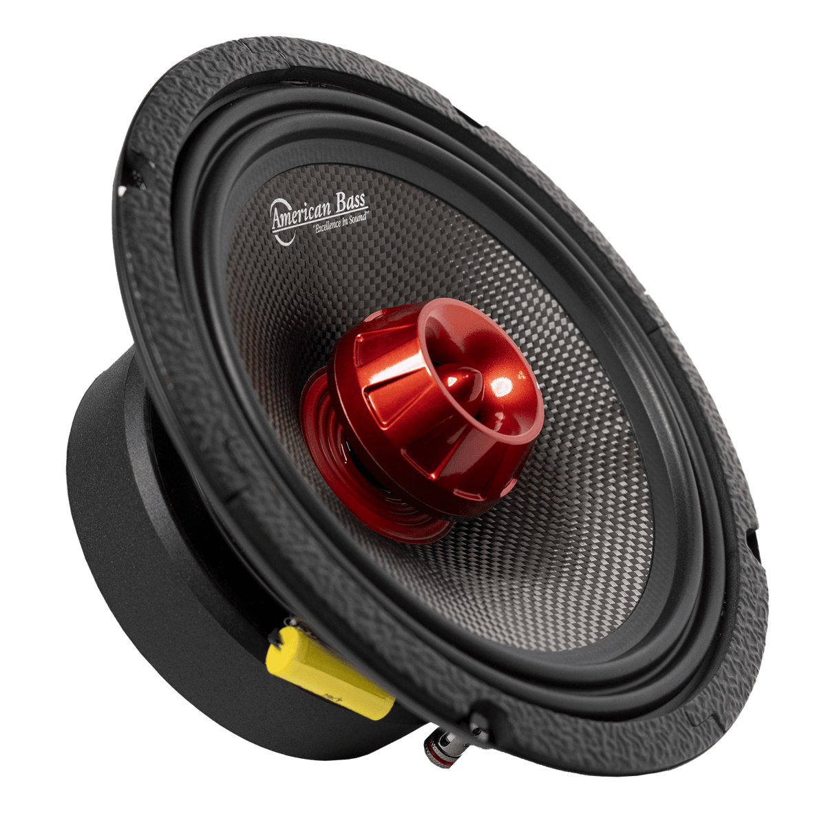Biker Rebel Bundle — 2x Biker 8" Midrange + VFL Rebel REBEL-900.4 Amplifier - American Bass Audio