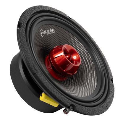 Biker Rebel Bundle — 2x Biker 8" Midrange + VFL Rebel REBEL-900.4 Amplifier - American Bass Audio