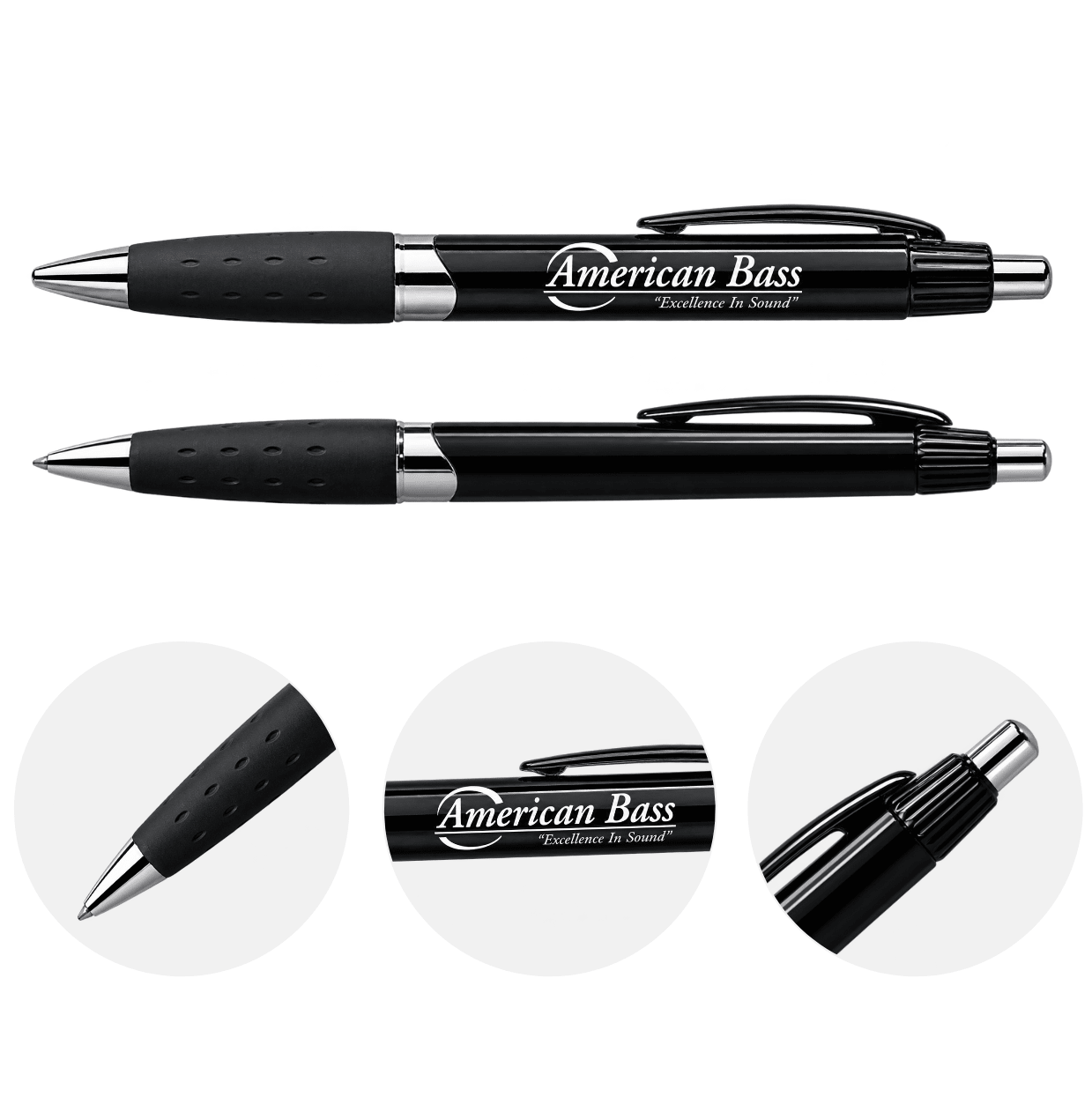 Cubano Pen - Black & Silver - American Bass Audio