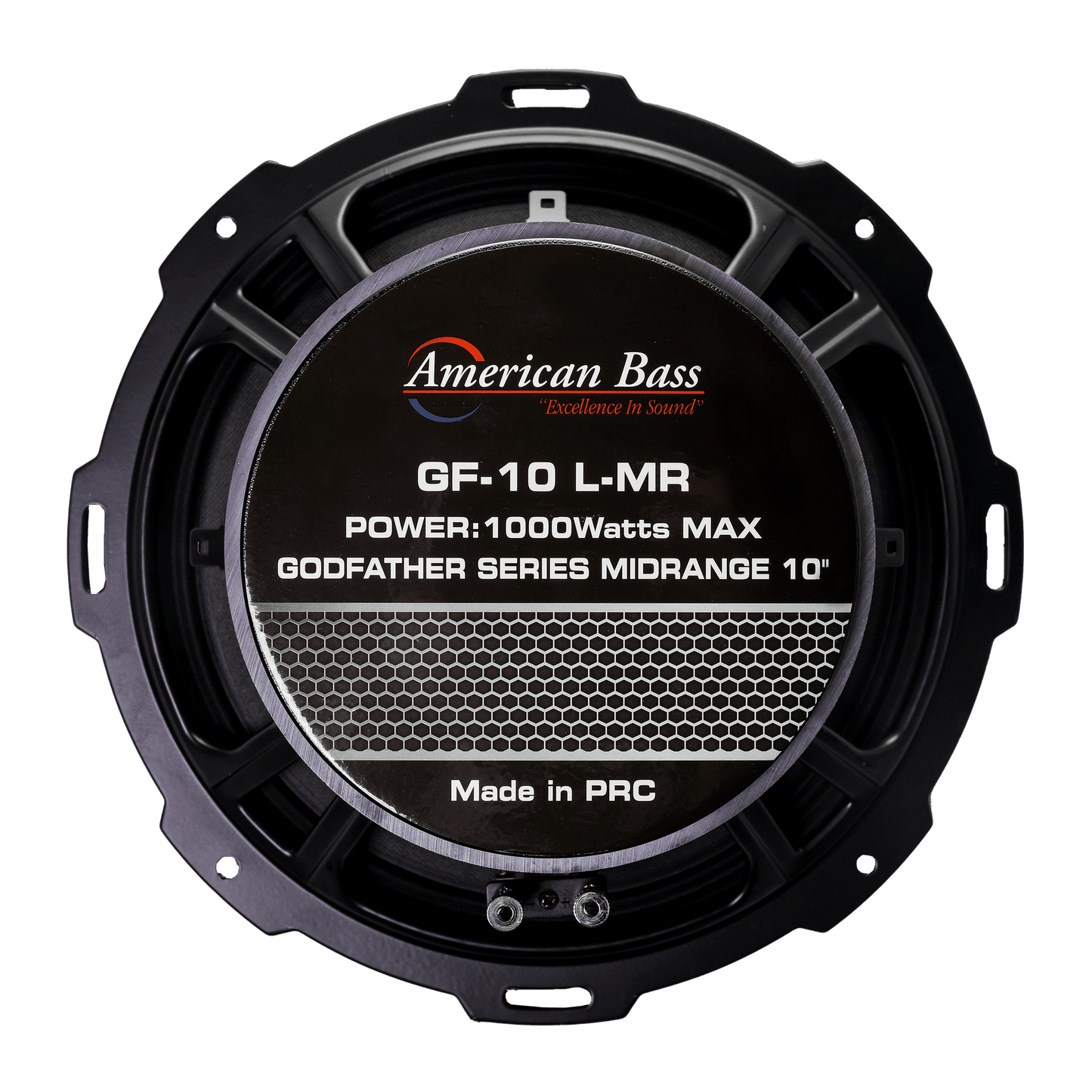 The American Bass Godfather 10″ Midrange Speaker delivers 500 Watts of power, making it an excellent choice for high-performance car audio systems. Its black design is built for those seeking quality sound and durability.
