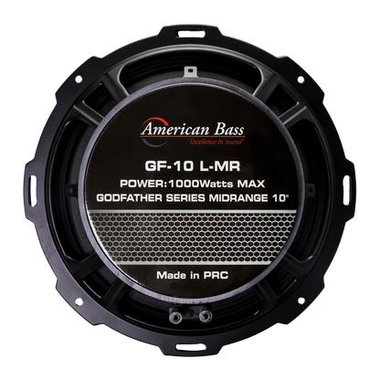 The American Bass Godfather 10″ Midrange Speaker delivers 500 Watts of power, making it an excellent choice for high-performance car audio systems. Its black design is built for those seeking quality sound and durability.