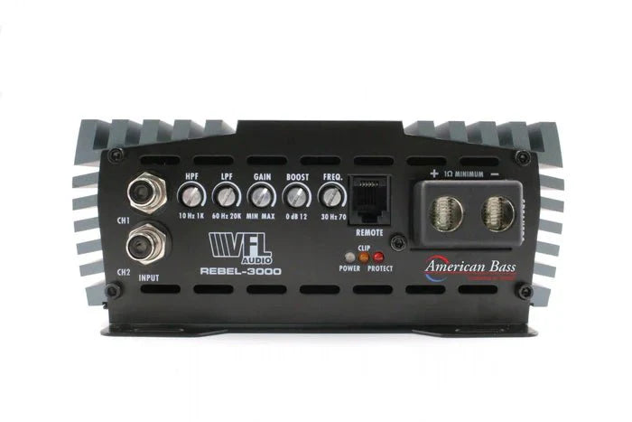 Ground Pound Bundle — 2x DX 12" Subwoofer + VFL Rebel REBEL-3000.1 Amplifier - American Bass Audio