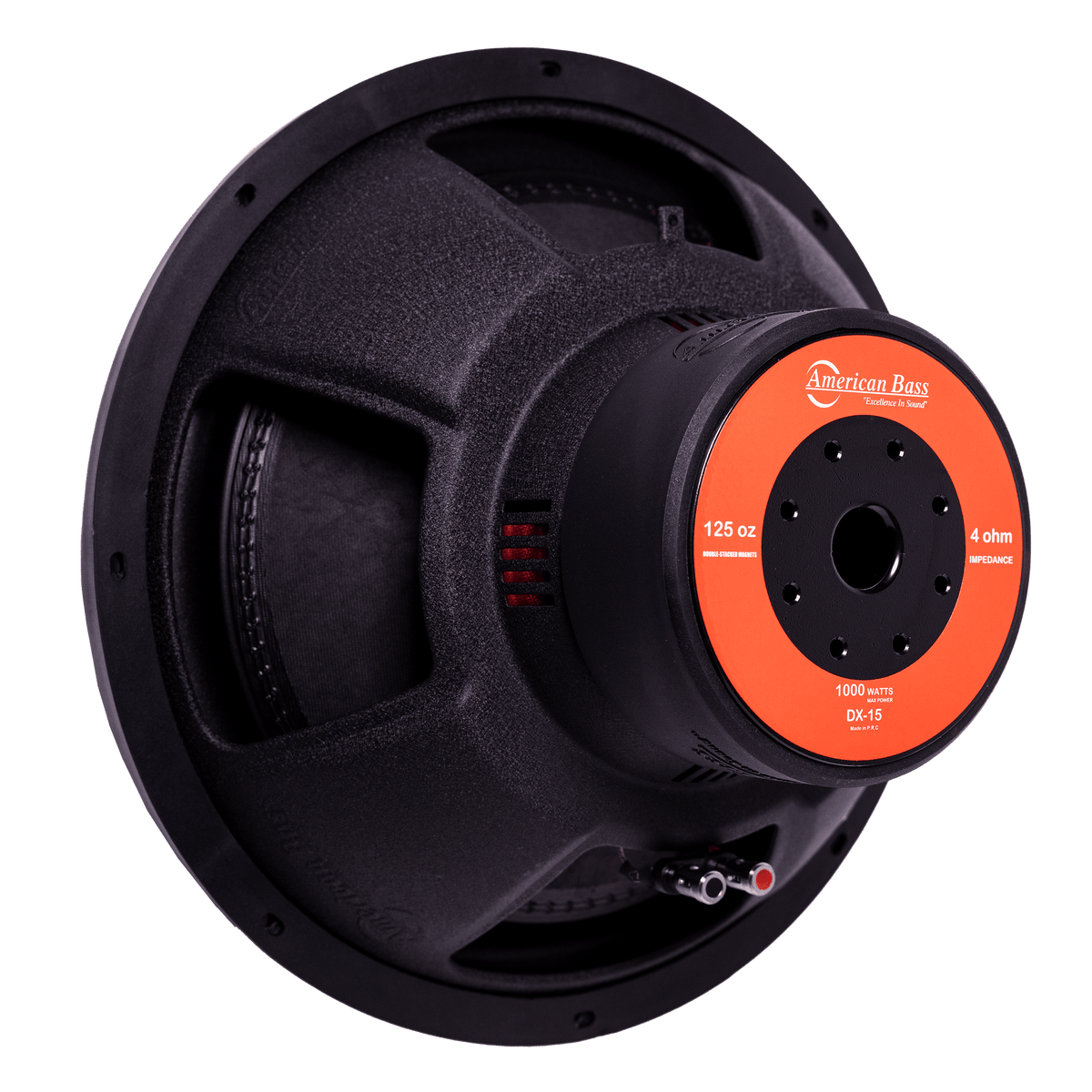 Ground Pound Bundle — 2x DX 15" Subwoofer + VFL Rebel REBEL-3000.1 Amplifier - American Bass Audio