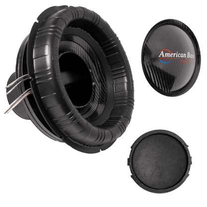 King 12" Subwoofer Recone Kit components including cone, spyder, and surround by American Bass.