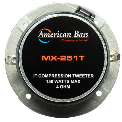 MX 251T Tweeters (Pair) - American Bass Audio