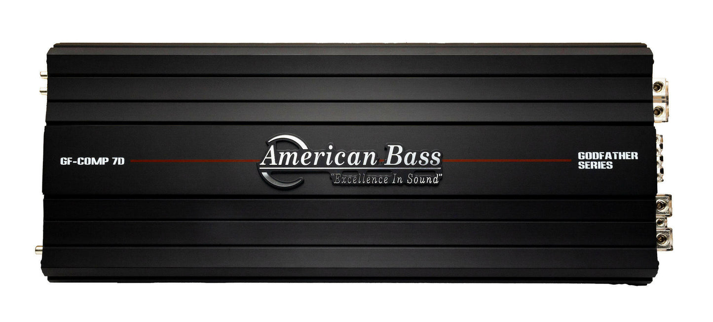 Power Pack: 2 Godfather 12 Subwoofers + Godfather Comp 7D Amplifier - American Bass Audio