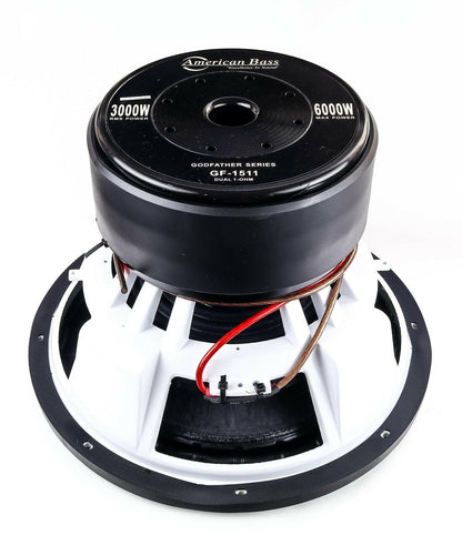 Power Pack: 2 Godfather 15 Subwoofers + Godfather Comp 7D Amplifier - American Bass Audio