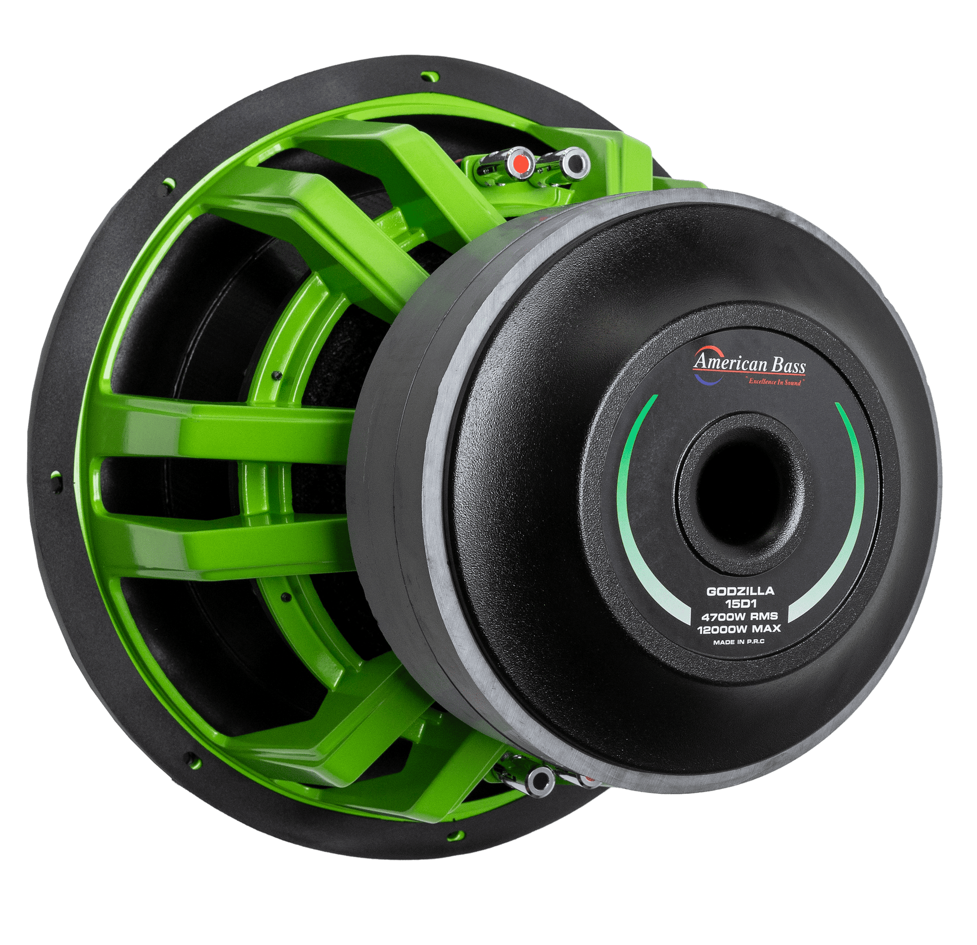 Power Pack: 2 Godzilla 15 Subwoofers + Godfather Comp 11D Amplifier - American Bass Audio