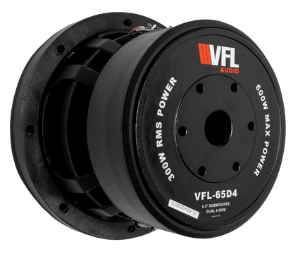 Power Pack: 2 VFL 65 D4 Subwoofers + VFL Hybrid 2800.1 Amplifier - American Bass Audio