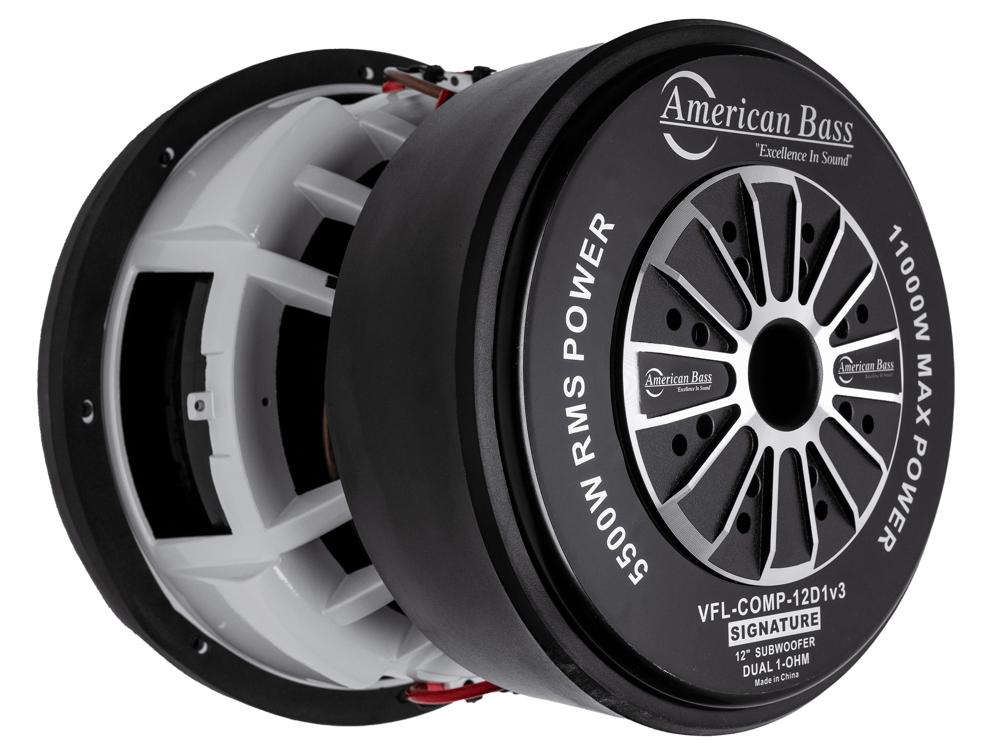 Power Pack: 2 VFL Comp Signature 12 Subwoofers + Godfather Comp 11D Amplifier - American Bass Audio