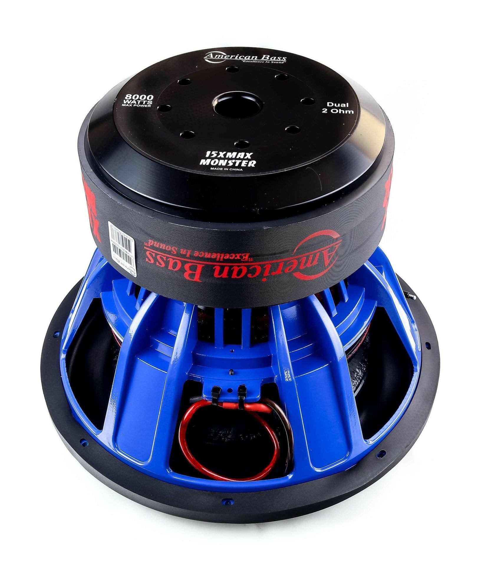 Power Pack: 2 XMAXXX Monster 15” Subwoofers + Godfather Comp 11D Amplifier - American Bass Audio