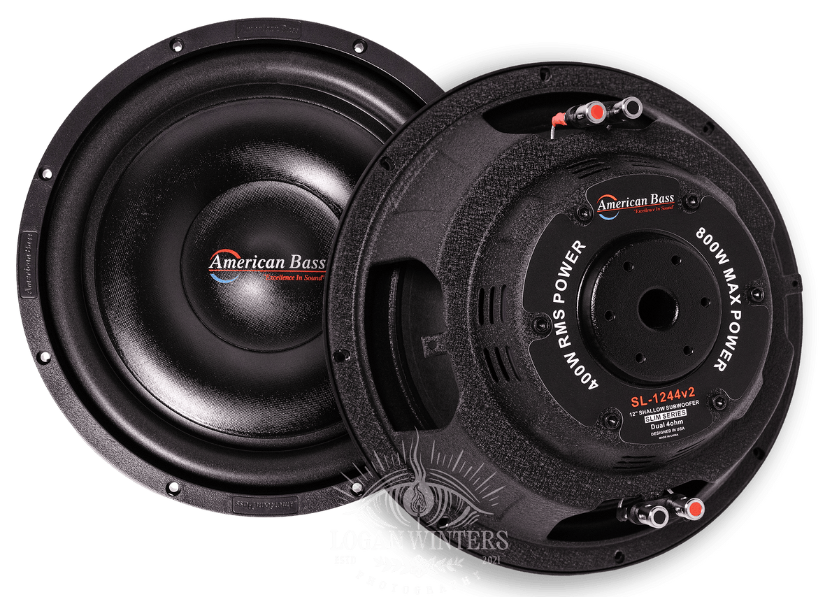 SL 12″ Car Subwoofer | 300 Watts RMS | Single Voice Coil 4 Ohm (Shallow Mount) - American Bass Audio