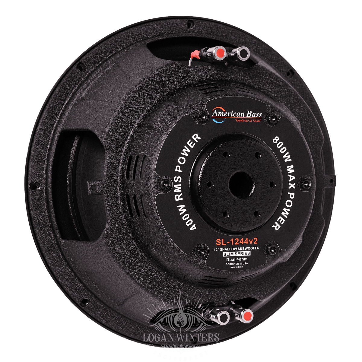 SL 12″ Car Subwoofer | 300 Watts RMS | Single Voice Coil 4 Ohm (Shallow Mount) - American Bass Audio