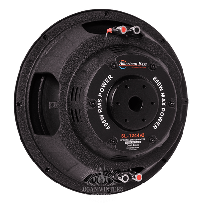 SL 12″ Car Subwoofer | 300 Watts RMS | Single Voice Coil 4 Ohm (Shallow Mount) - American Bass Audio