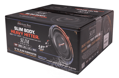 SL 12″ Car Subwoofer | 300 Watts RMS | Single Voice Coil 4 Ohm (Shallow Mount) - American Bass Audio
