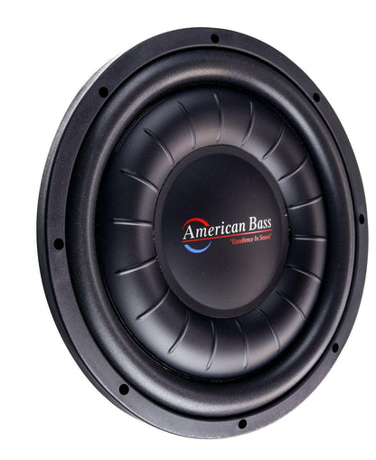 Slim Rebel Bundle — 2x Hawk Slim 12" Subwoofers + VFL Rebel REBEL-5000.1 Amplifier - American Bass Audio