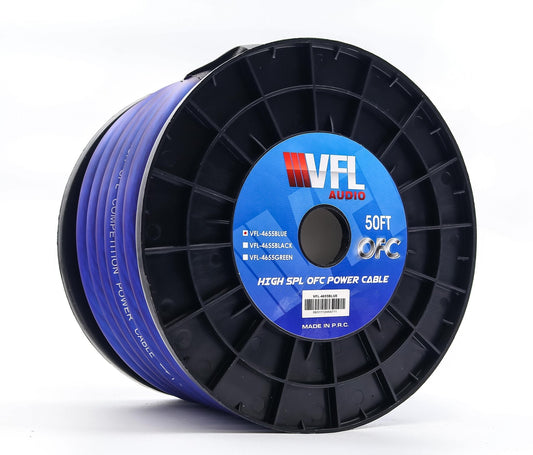 VFL 1/0 Gauge OFC Wire 50ft Roll - American Bass Audio