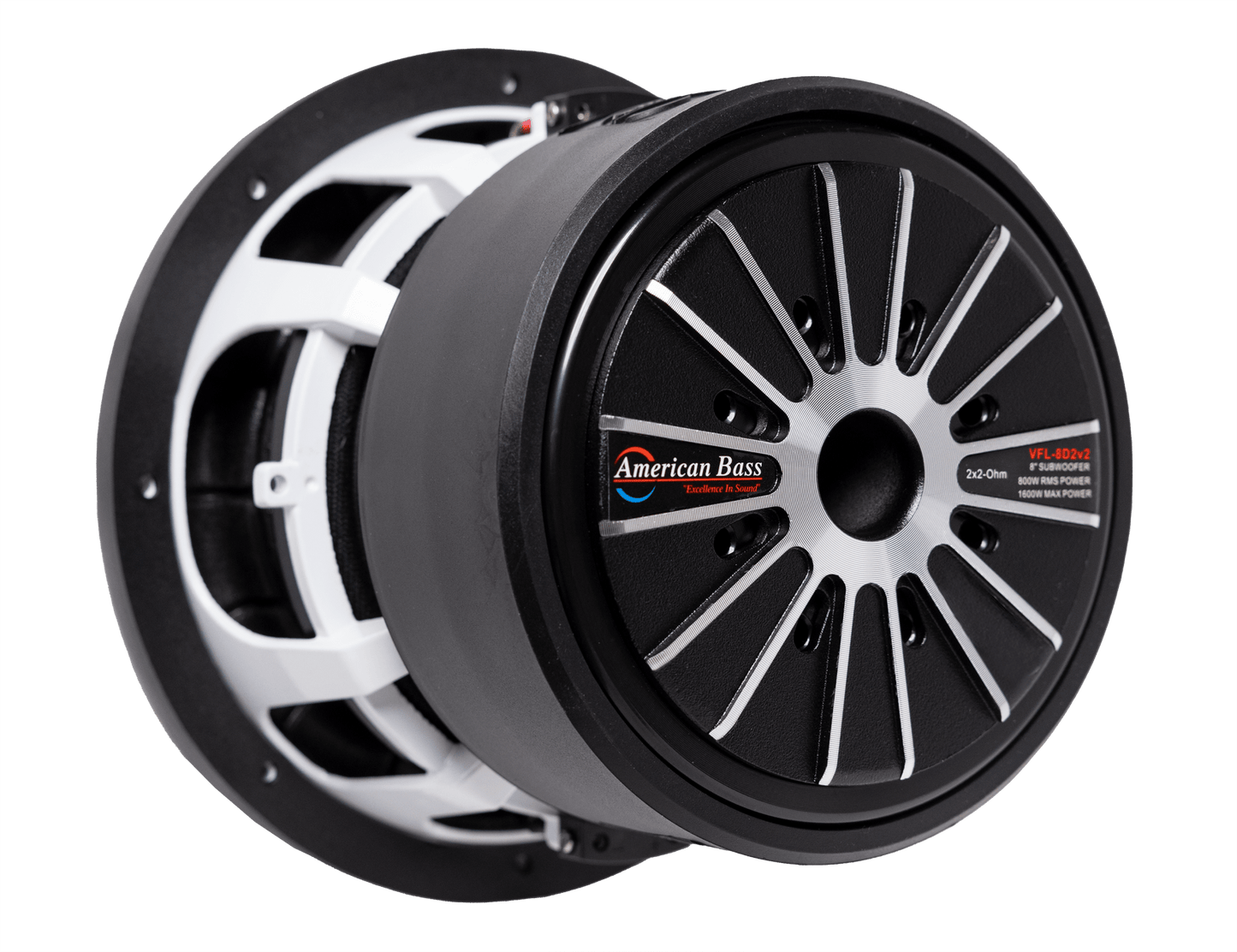VFL 8″ Car Subwoofer | 600 Watts RMS | Dual Voice Coil 2 Ohm or 4 Ohm - American Bass Audio