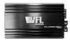 The VFL Hybrid 2850.1 Amplifier is a high performance black Class D digital monoblock car amplifier, featuring a silver logo, grooved edges, and right-side metal connectors—ideal for upgrading your car audio system.