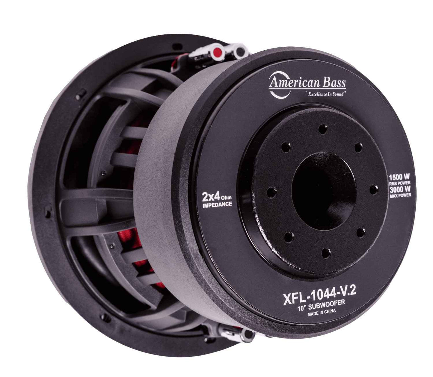 American Bass XFL 10" Subwoofer - angle view