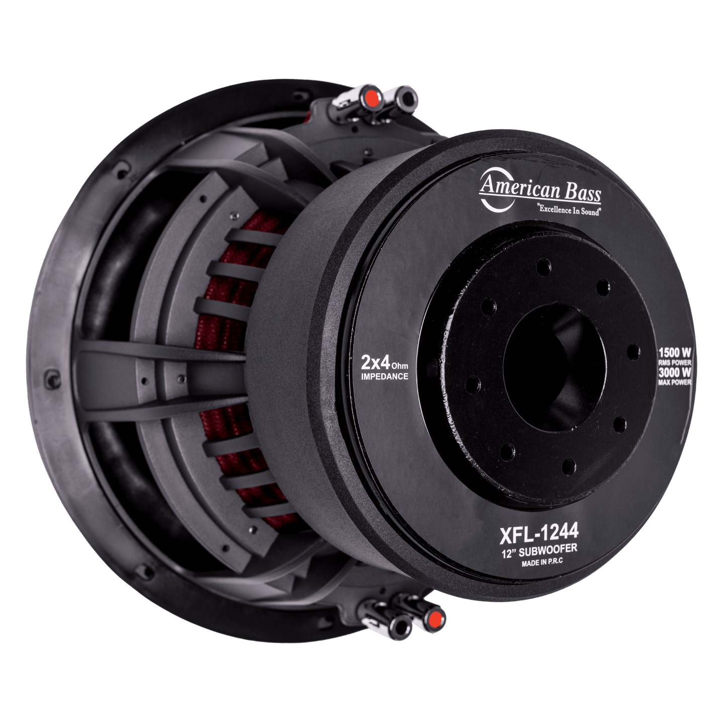 American Bass XFL 12" Subwoofer - basket detail