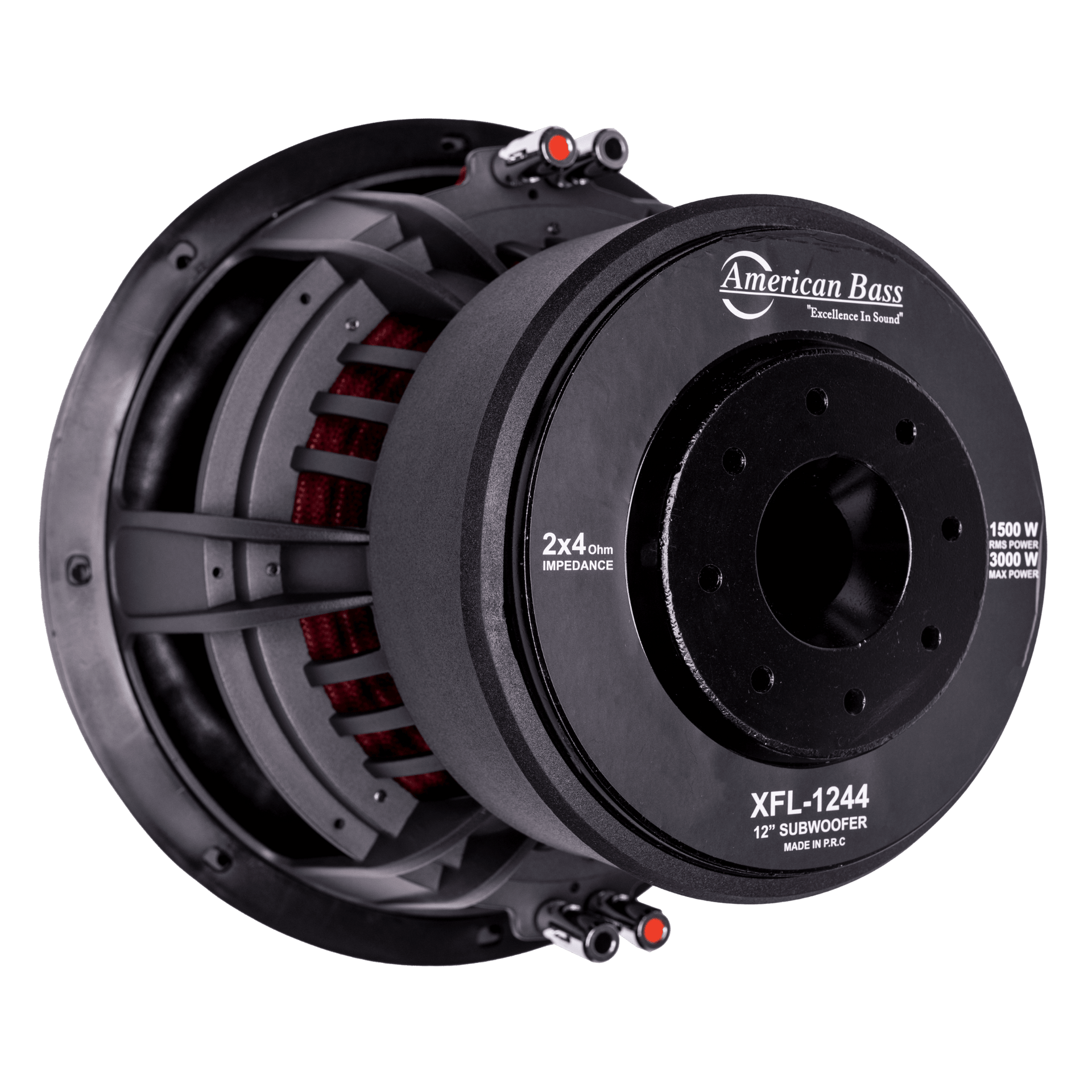 American Bass XFL 12" Subwoofer - basket detail